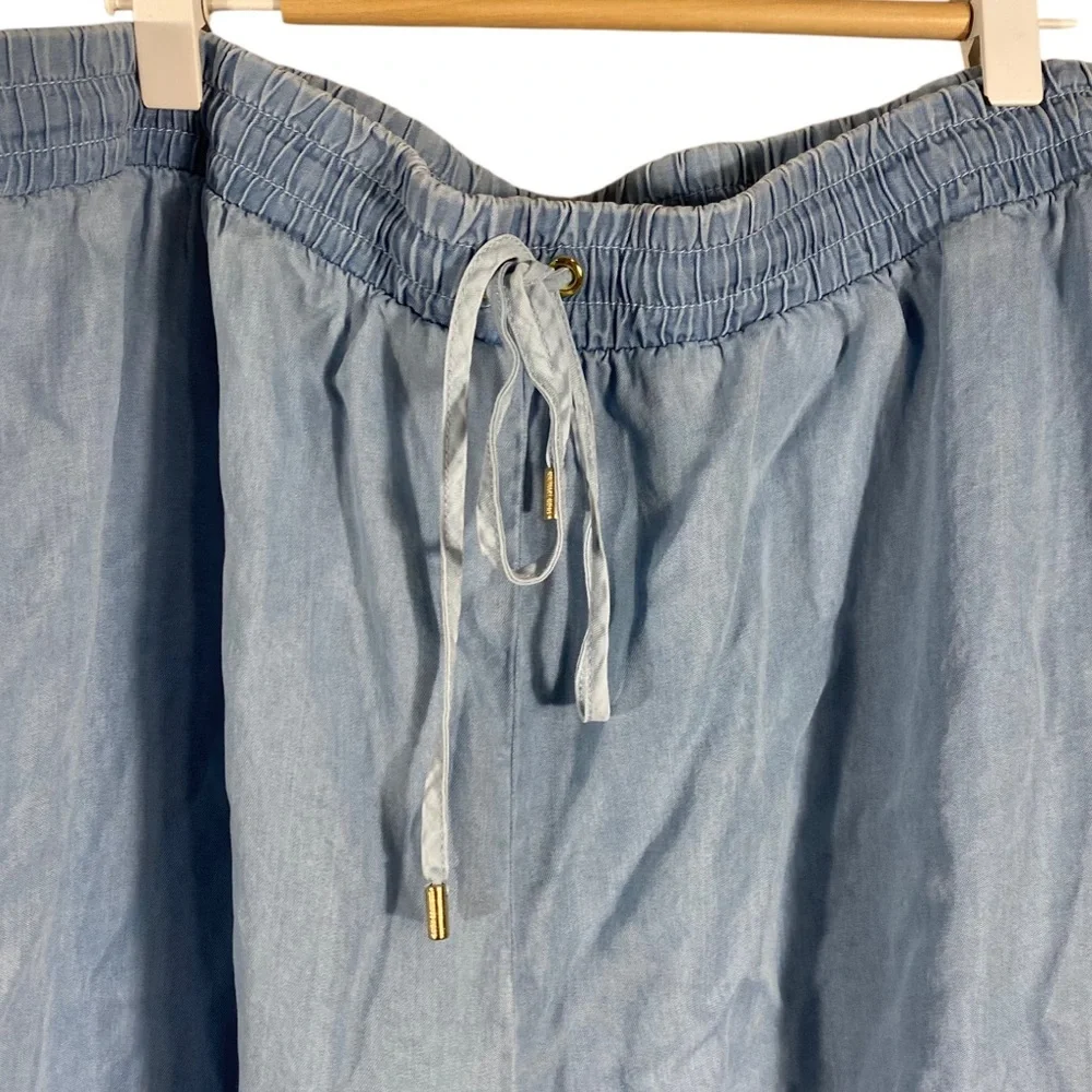 Michael Michael Kors Joggers Chambray Tie Waist XL